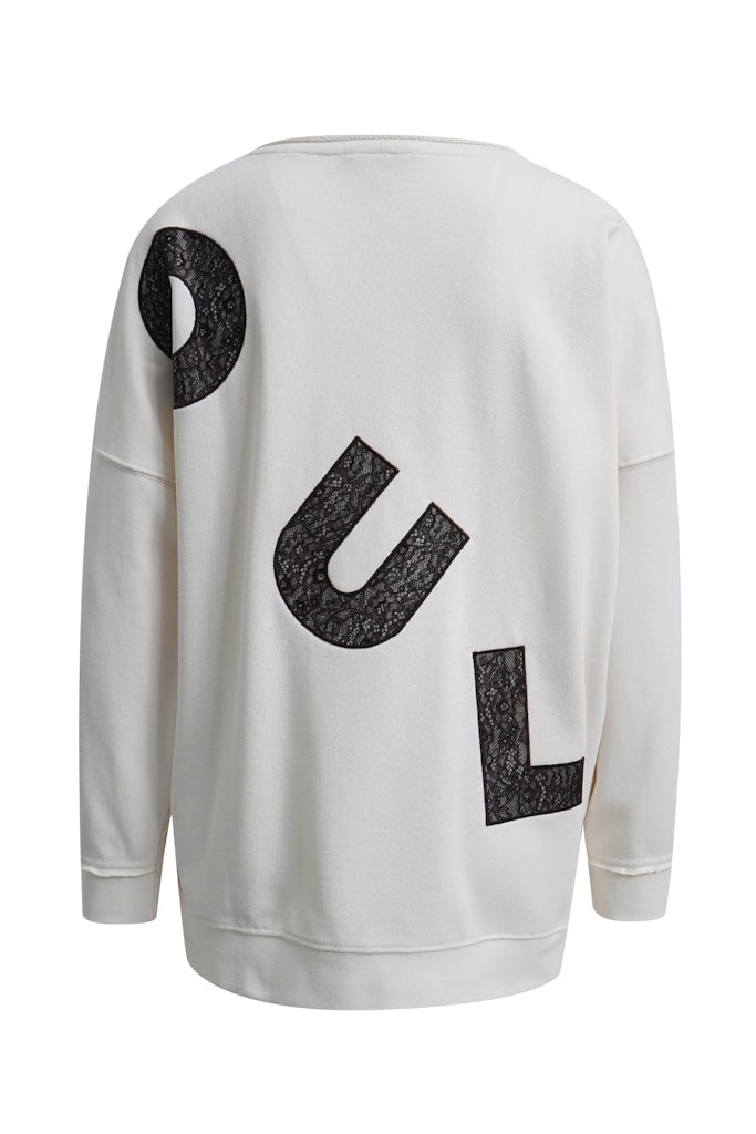 Oversize Sweatshirt Lace Wording