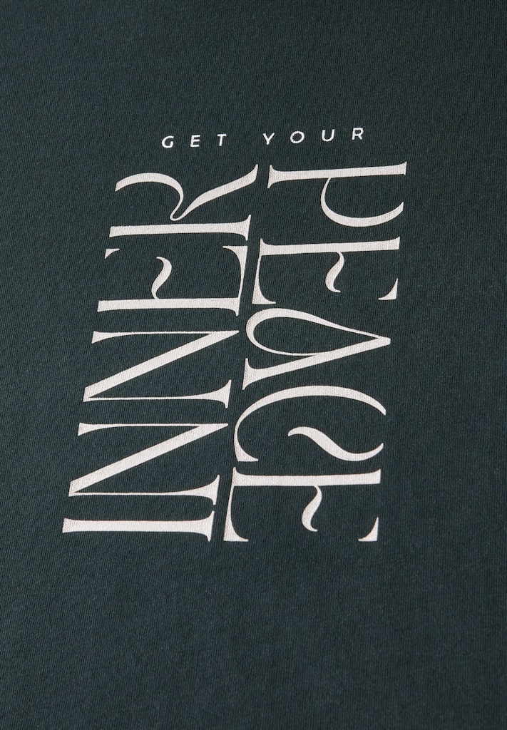 T-Shirt mit Wording Print