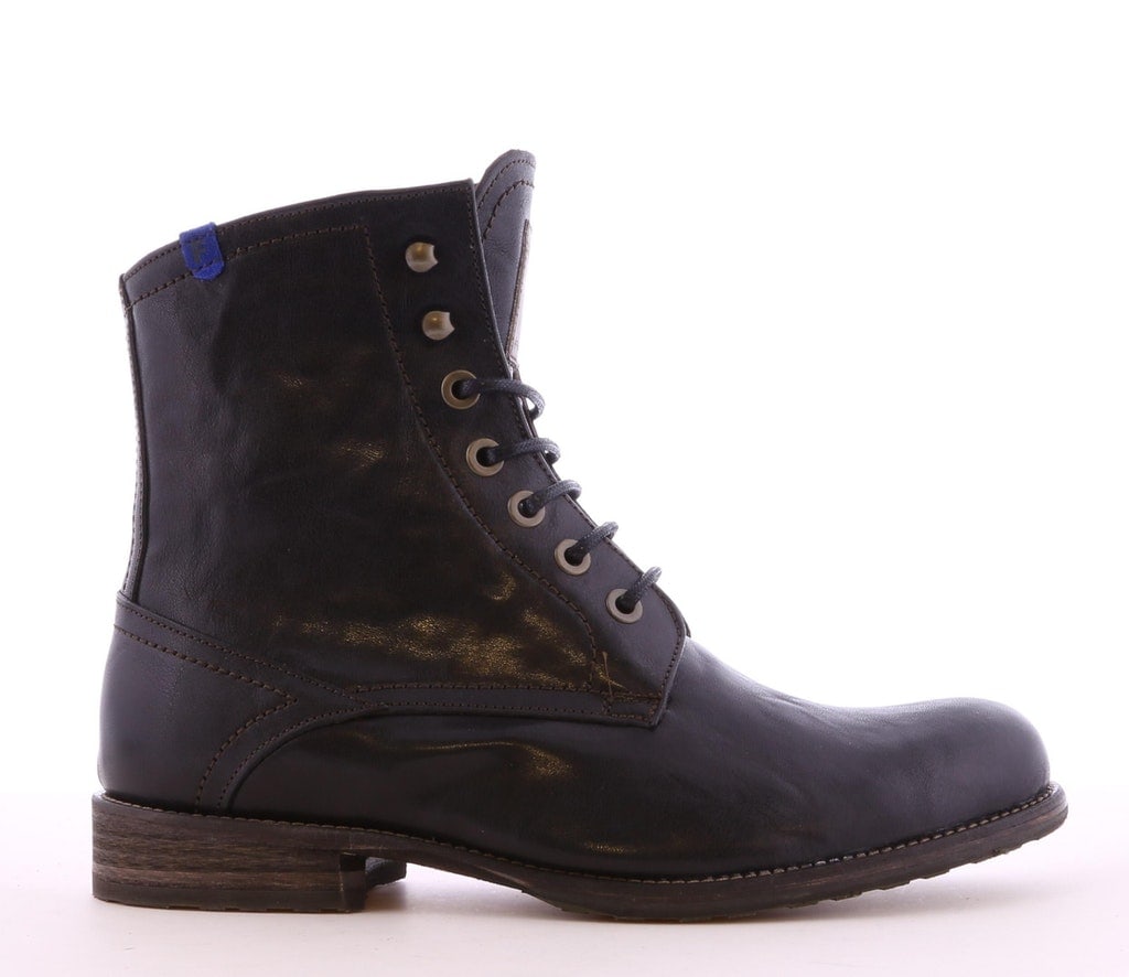 Heren Boot Veter RZFloris Casual Black Leather