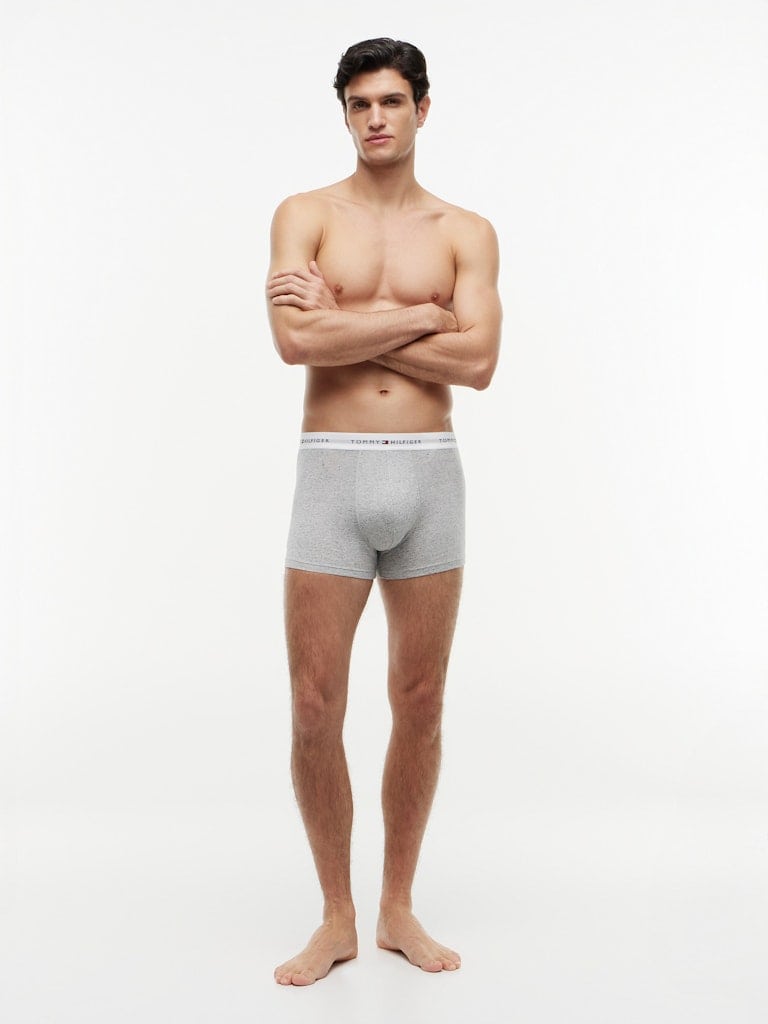 3-Pack Signature Repeat Logo Waistband Trunks