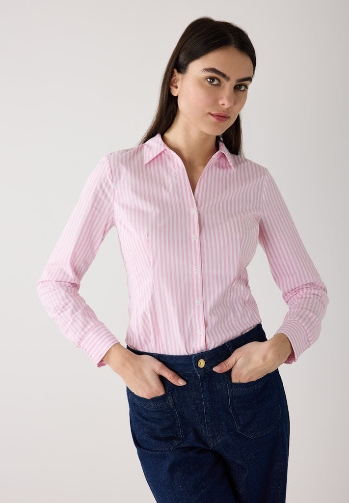 gestreifte Hemdbluse