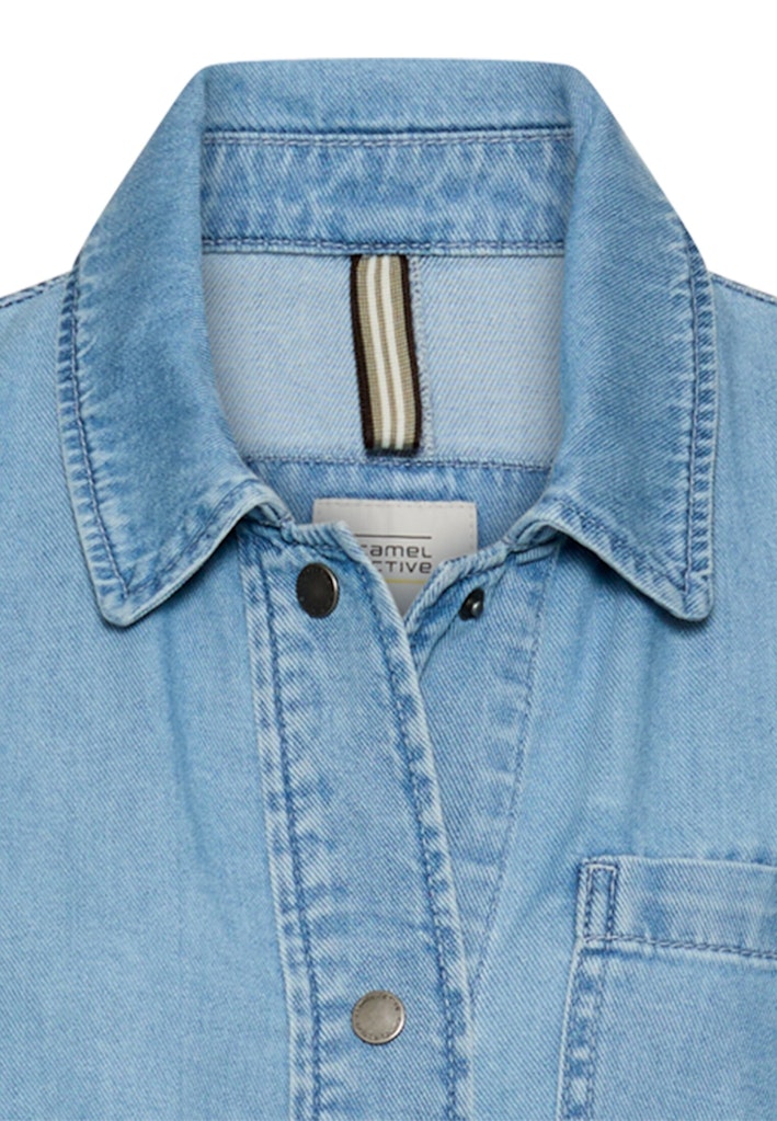 Jeansblazer mit Knopfleiste