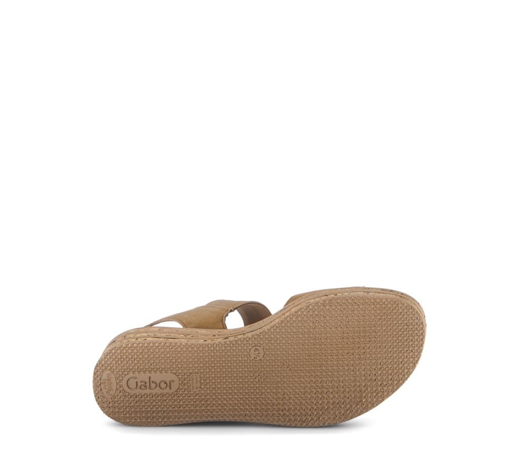 Plateau Sandalen Rauleder braun