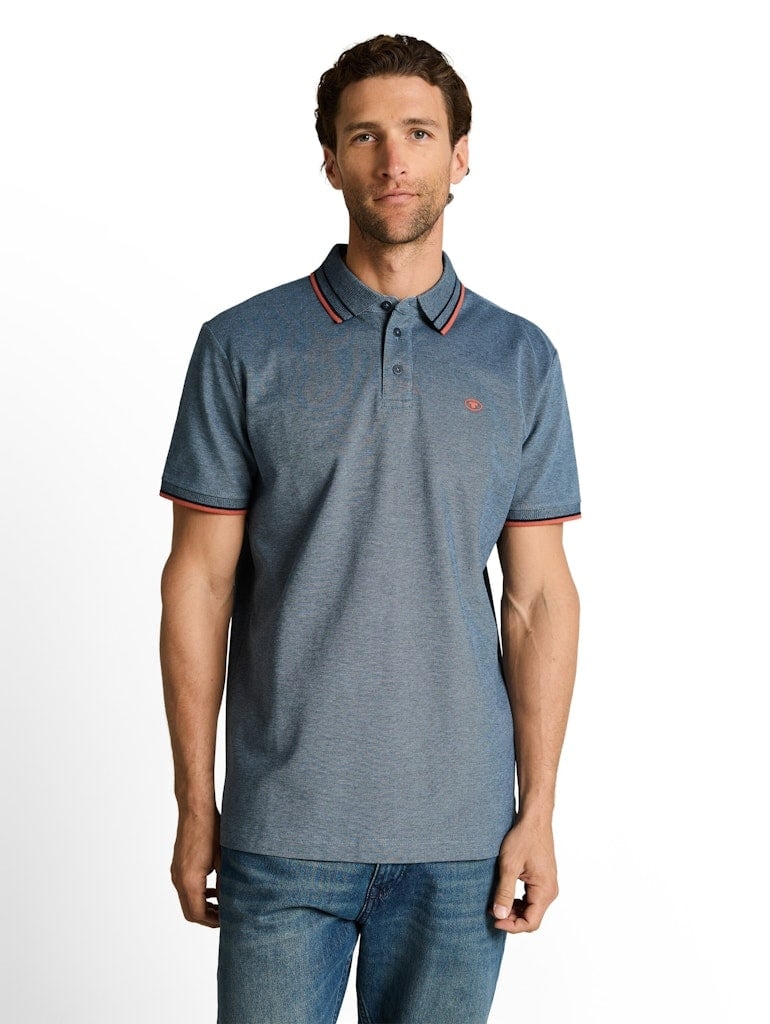 Piqué Poloshirt mit Logo-Print