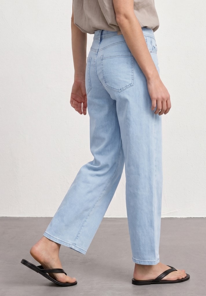 7/8 Mid Waist Wide Leg Jeans im Loose Fit