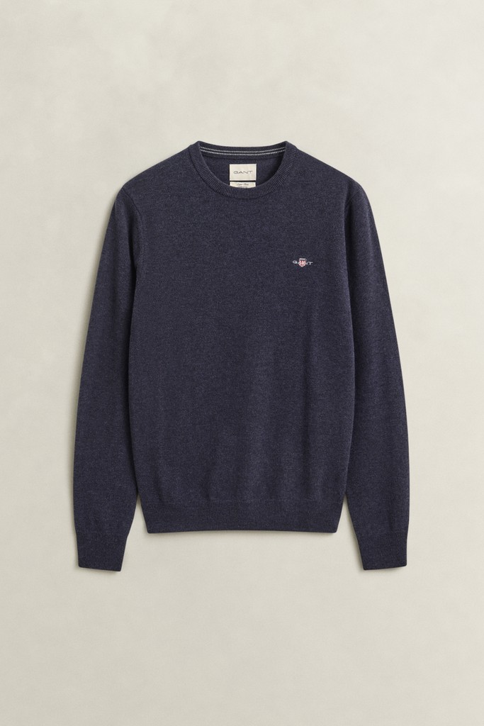 Rundhalspullover aus Lambswool