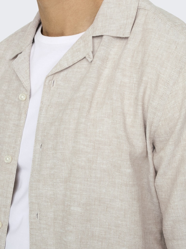 ONSCAIDEN SS SOLID RESORT LINEN NOOS