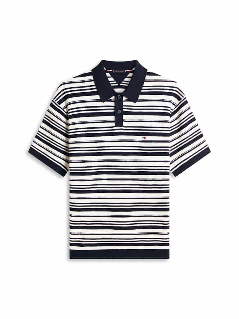 Relaxed Fit Knit Polo Shirt