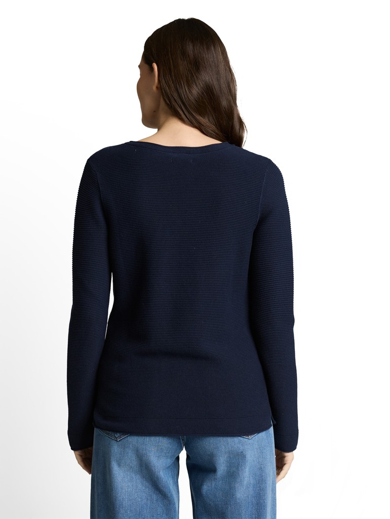 Strickpullover mit Rundhalsausschnitt