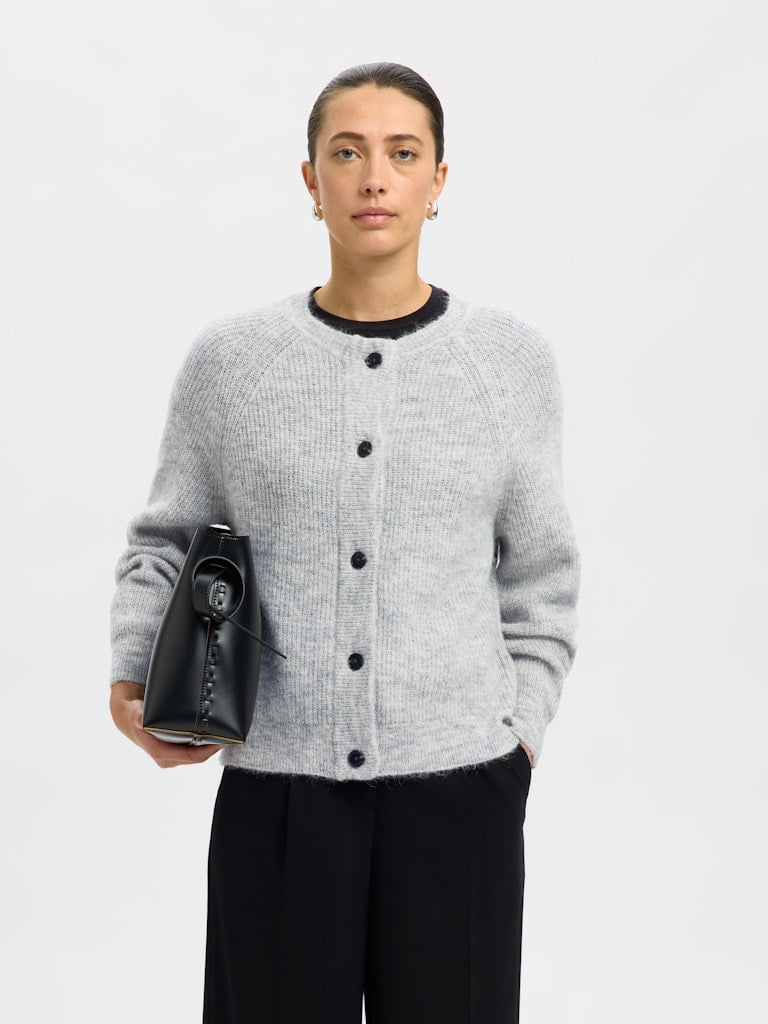 SLWLULU LS KNIT SHORT CARDIGAN NOOS