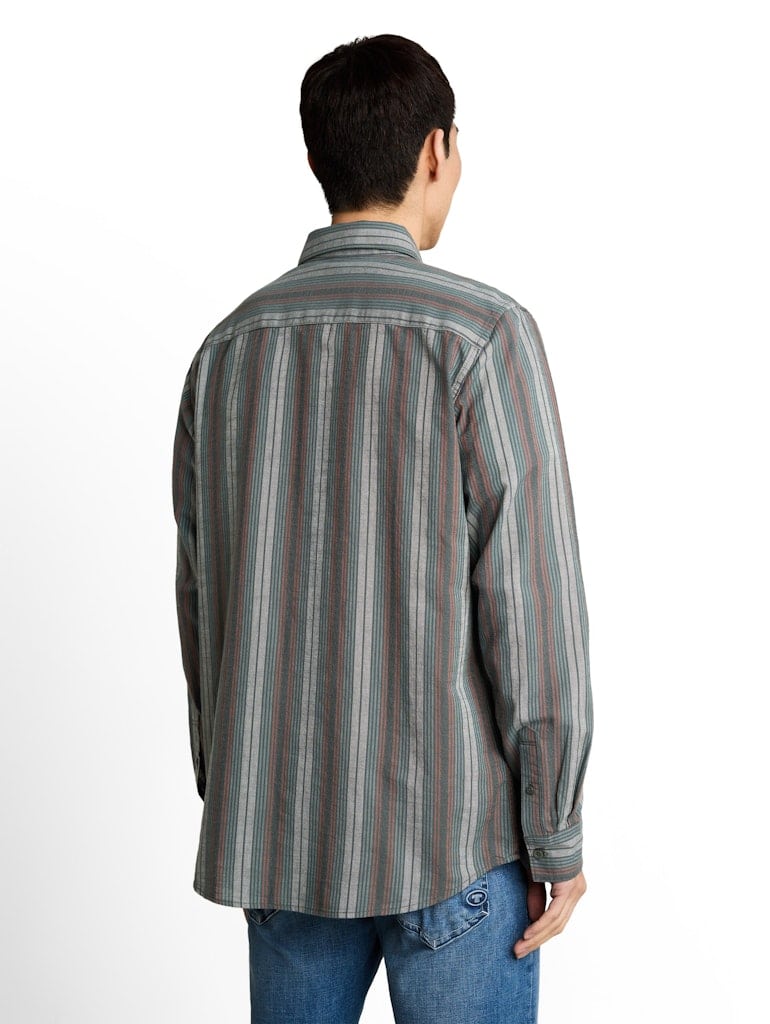 Regular Fit Hemd mit Streifenmuster