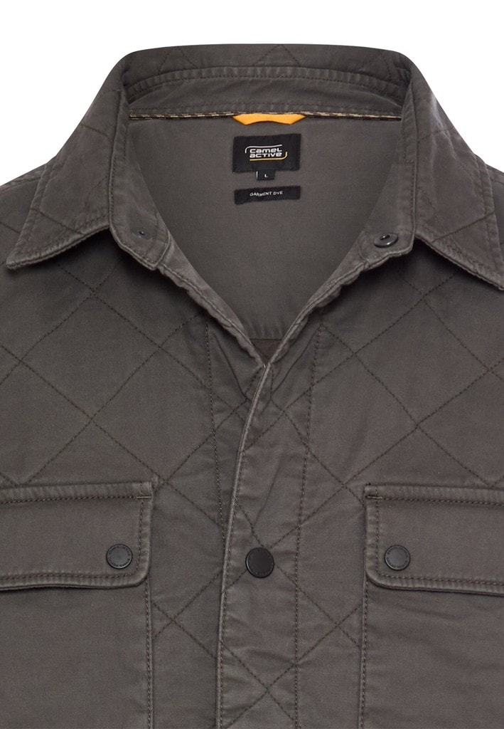 Overshirt mit Rautenmuster