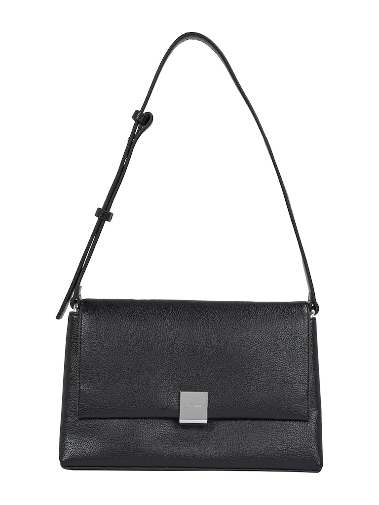 CK PLAQUE MEDIUM SHOULDER BAG