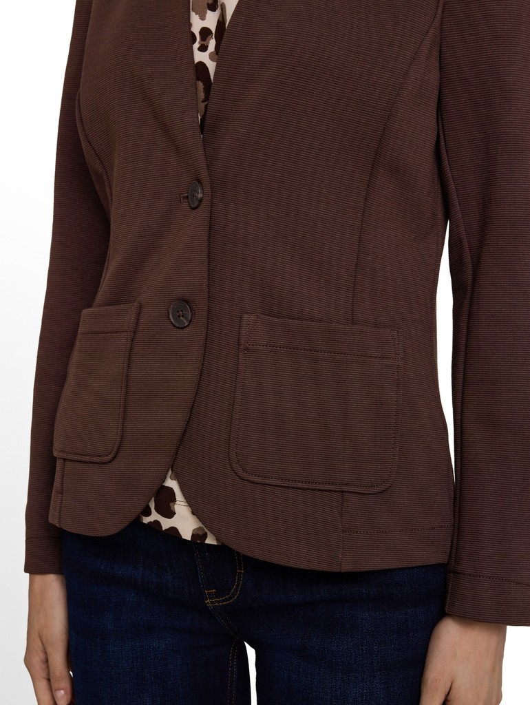 Slim Fit Blazer mit Ottoman Struktur