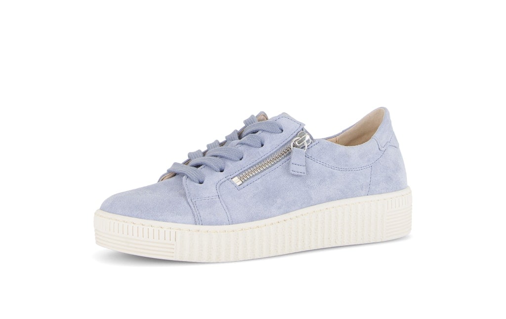 Sneaker low Rauleder blau