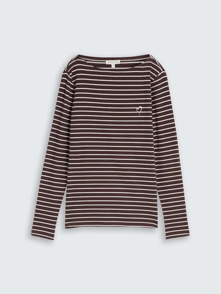 Langarmshirt mit Streifenmuster