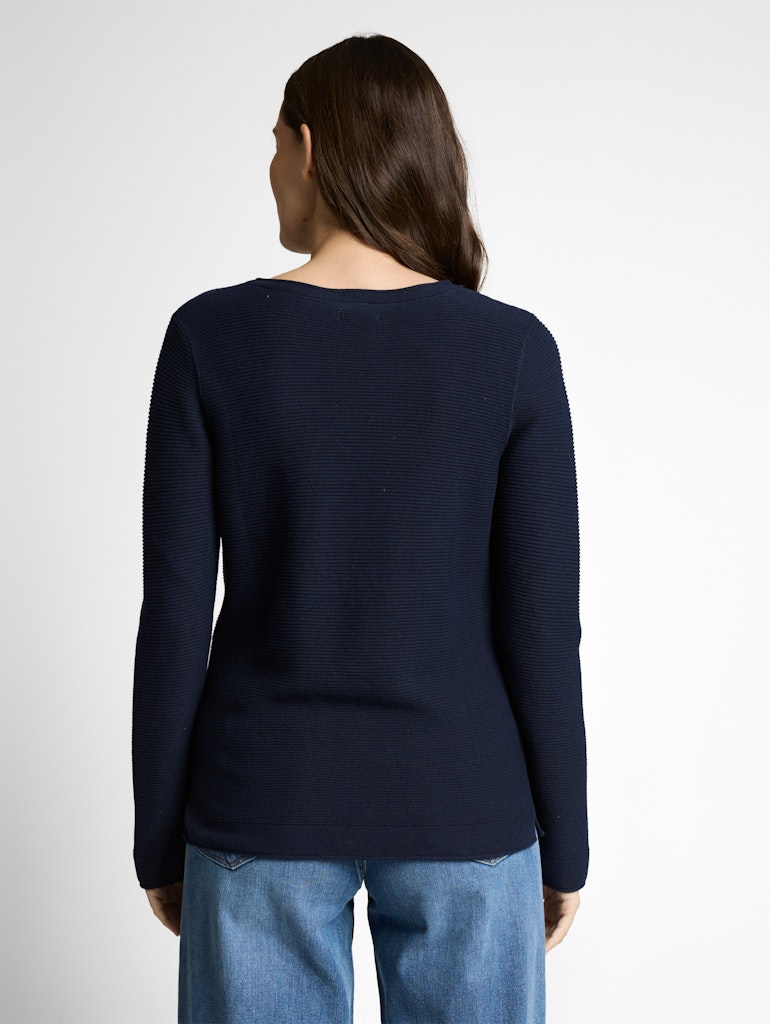 Strickpullover mit Rundhalsausschnitt