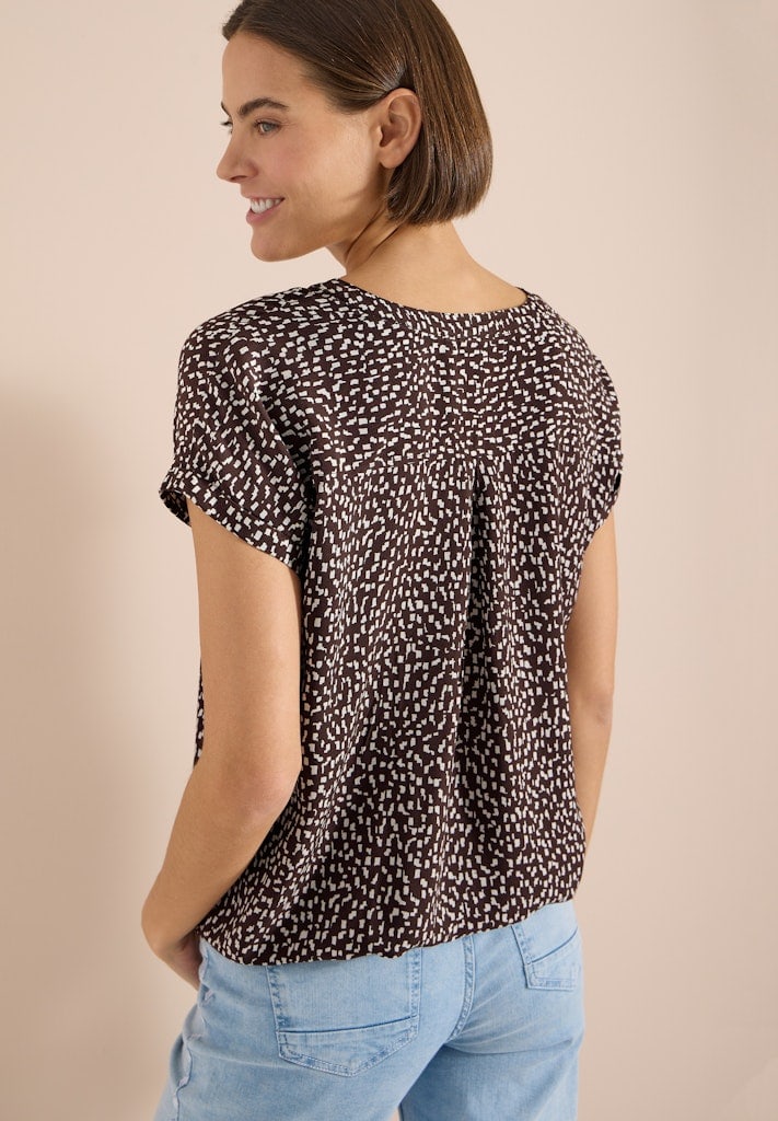 Dropped Shoulder Bluse mit Print