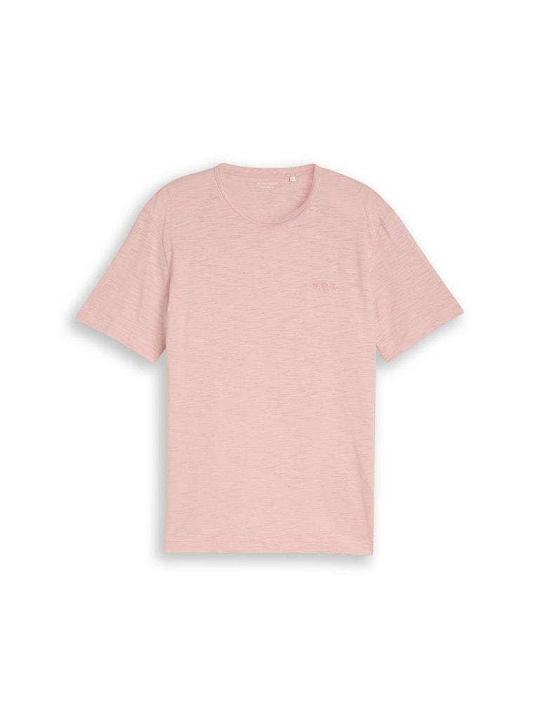 T-Shirt in Melange-Optik