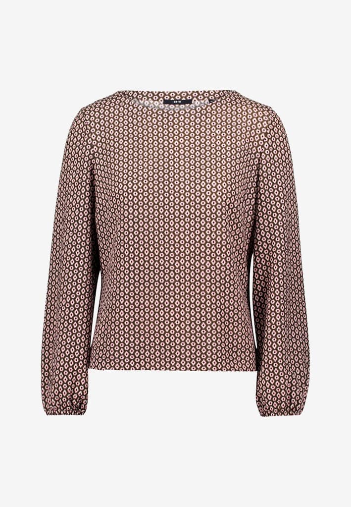Bluse mit grafischem Print