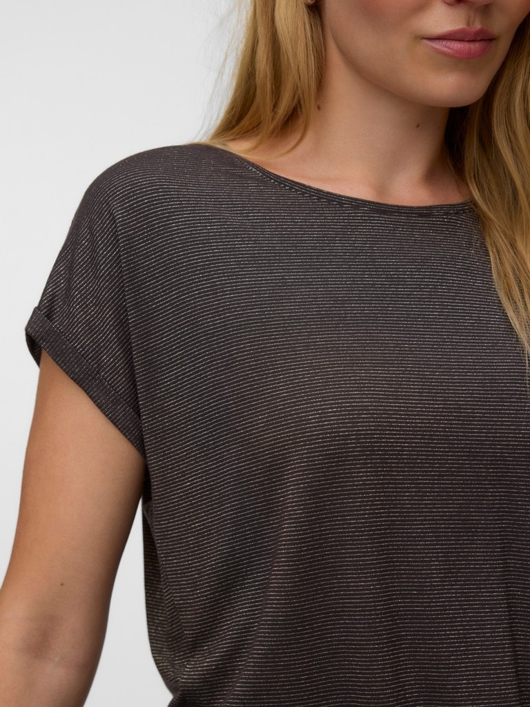 VMLAVA GLITTER SS TOP STRIPE LX JRS NOOS