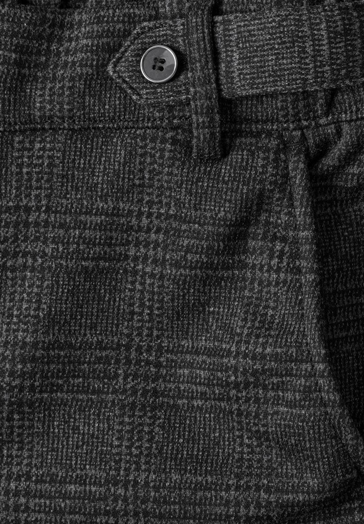 High Waist Wide Leg Hose mit Karomuster