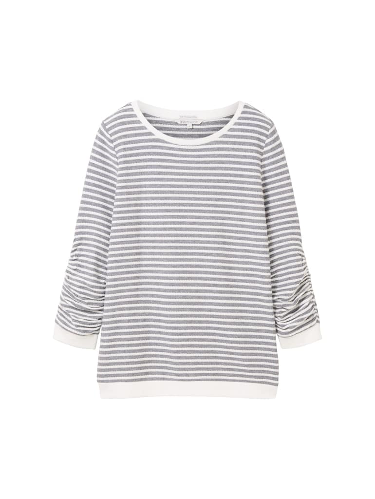 Sweatshirt mit Streifenmuster