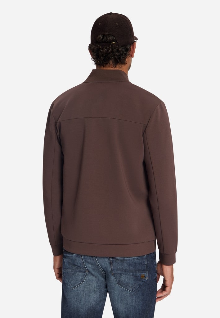Sweater Full Zip Bomber Collar