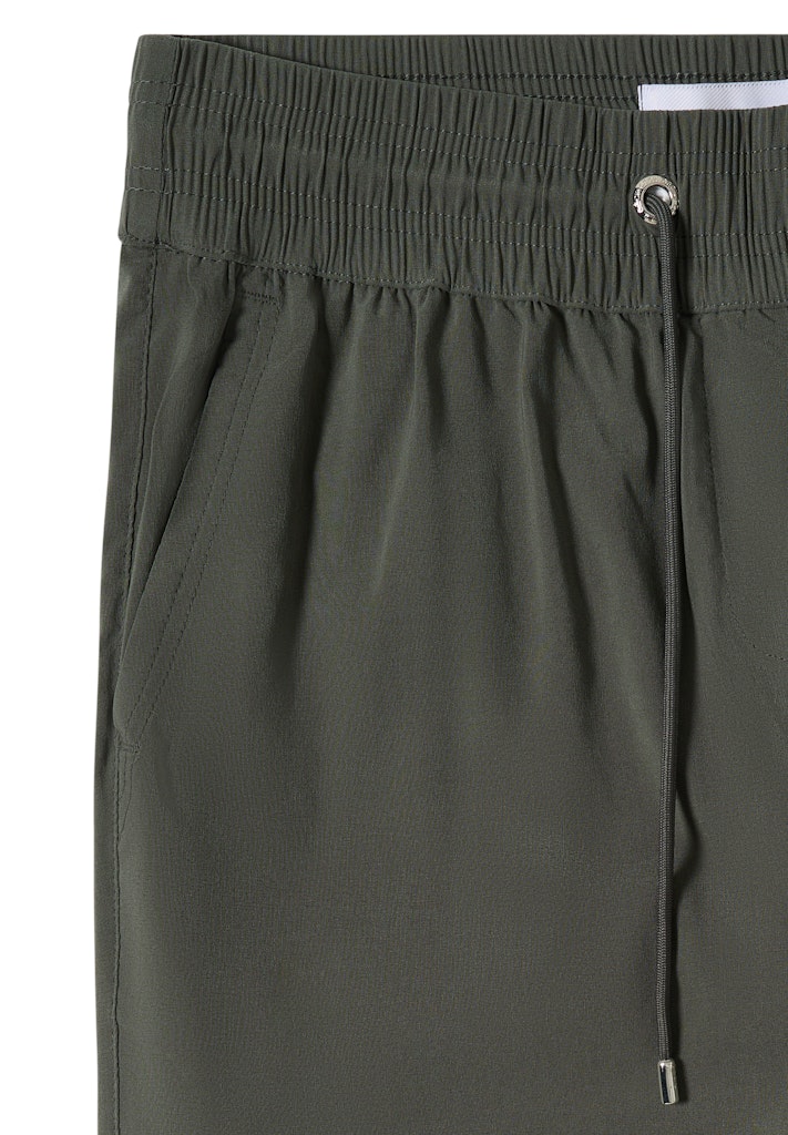 Mid Waist Slim Leg Hose im Casual Fit