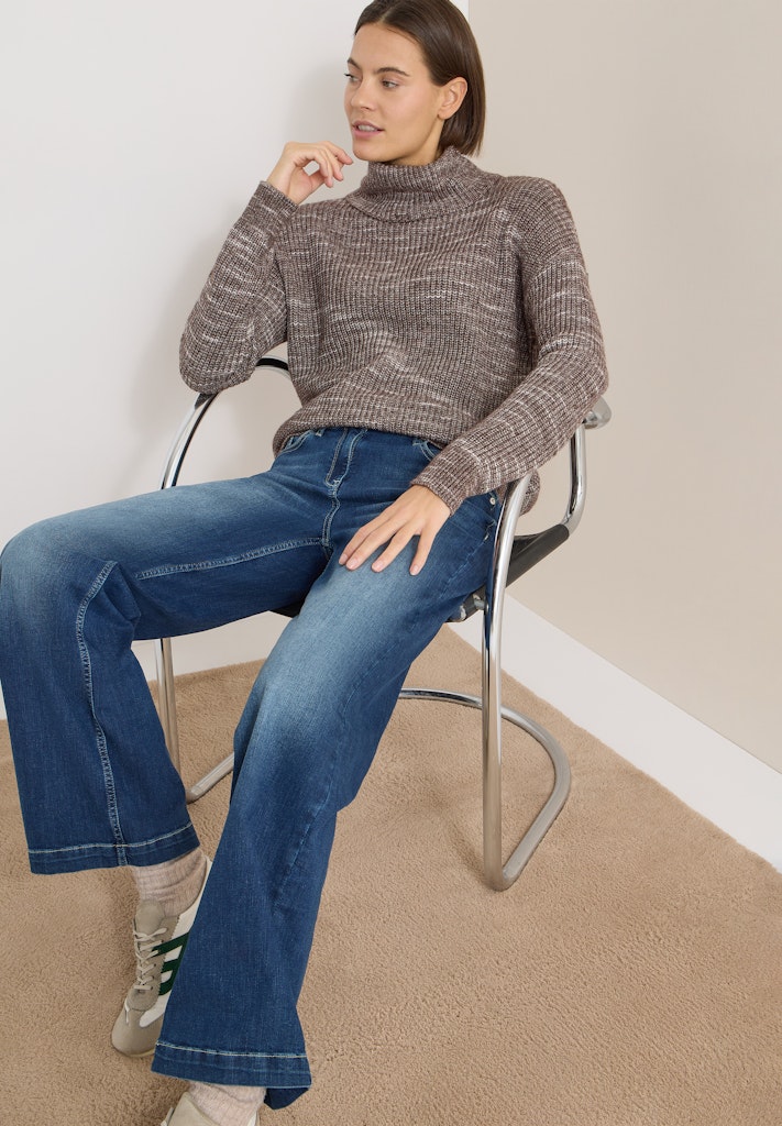 Space Dye Rollkragenpullover