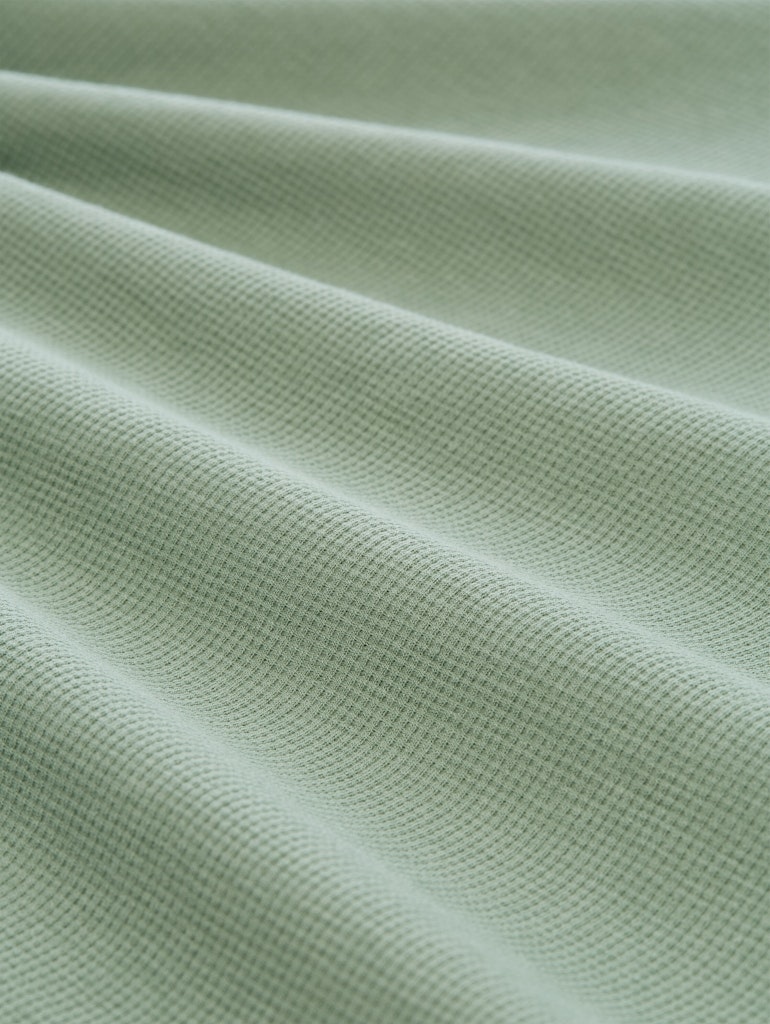 Relaxed Fit Resort Poloshirt mit Waffelstruktur