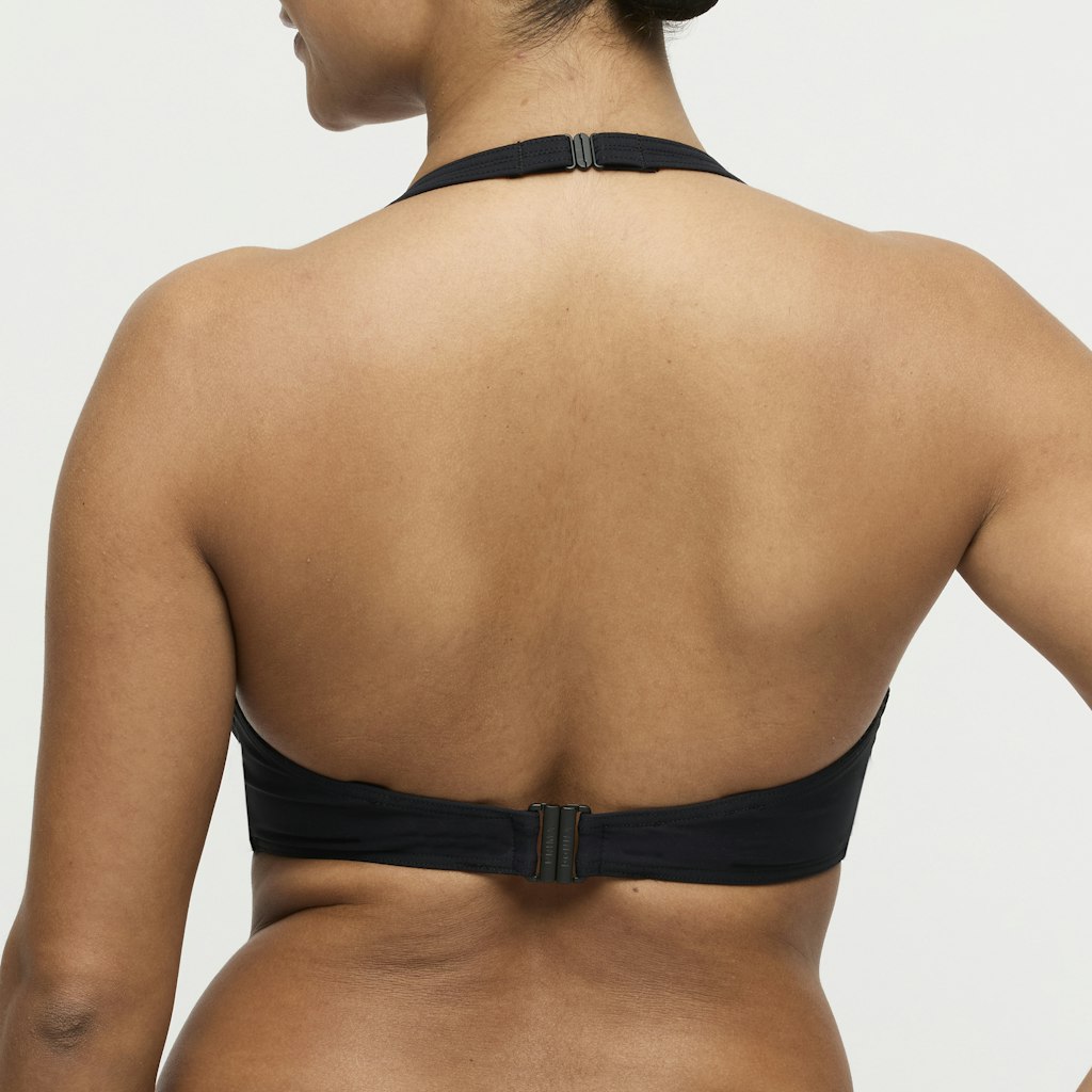 UVITA schwarz Unterlegtes Bikini-Top tief.