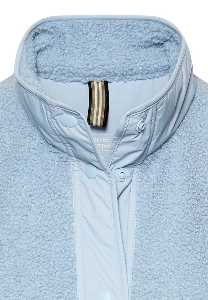 Teddyweste mit Stehkragen