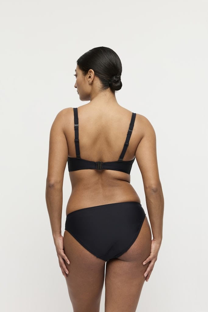 UVITA schwarz Unterlegtes Bikini-Top tief.