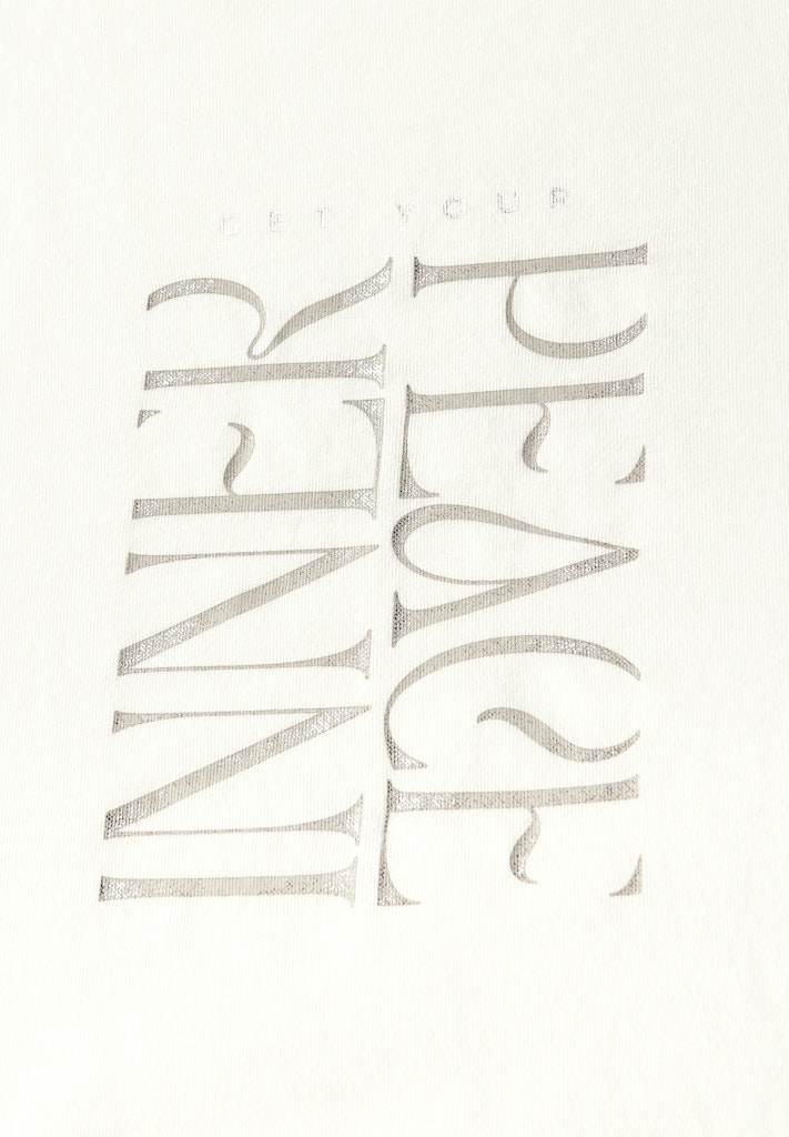 T-Shirt mit Wording Print