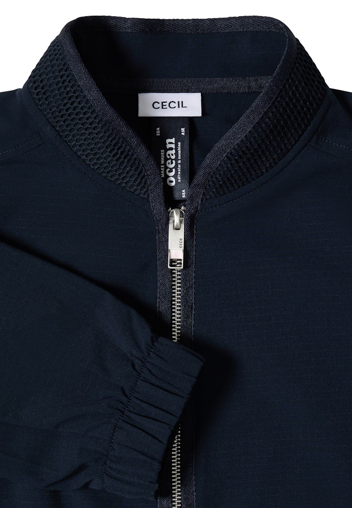 Blouson mit Tunnelzug und Mesh-Details