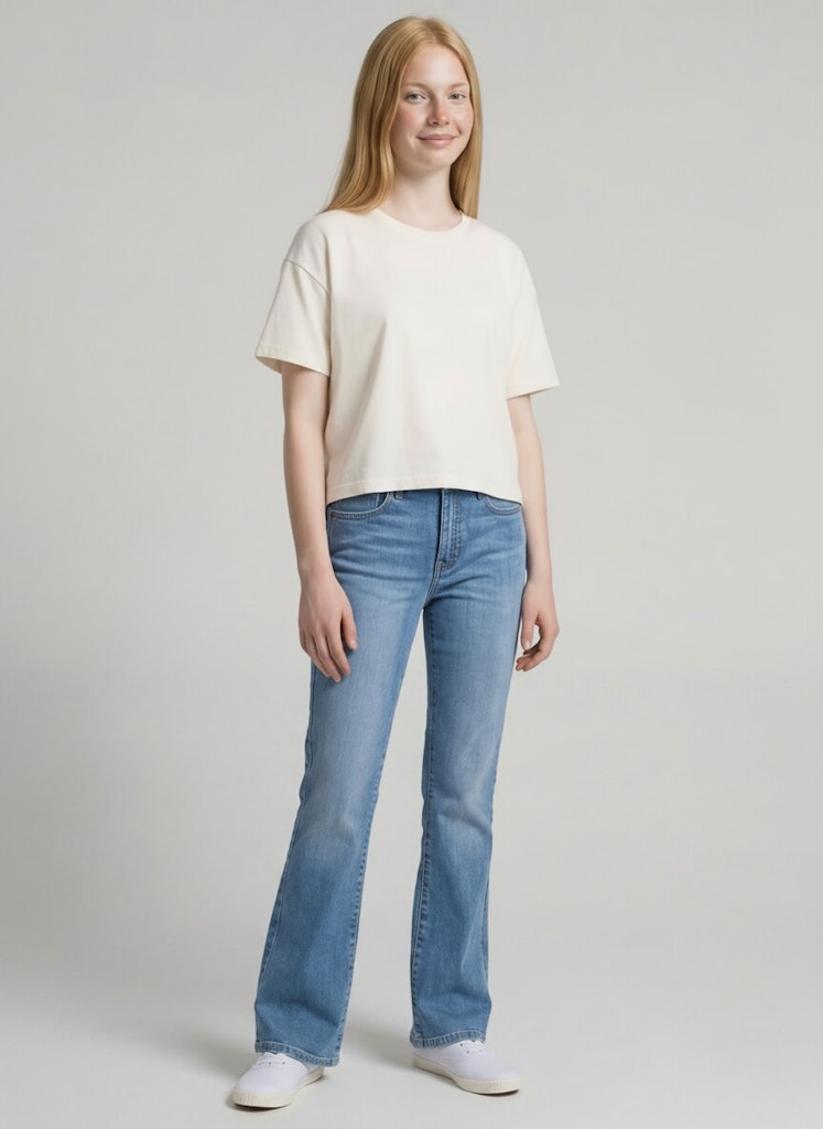 Flared Jeans mit Stretch