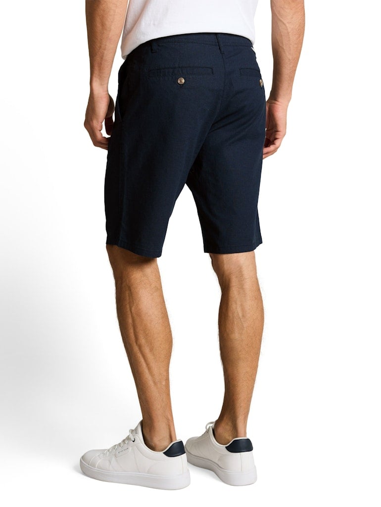 TTREGULAR Chino Shorts mit Leinenanteil