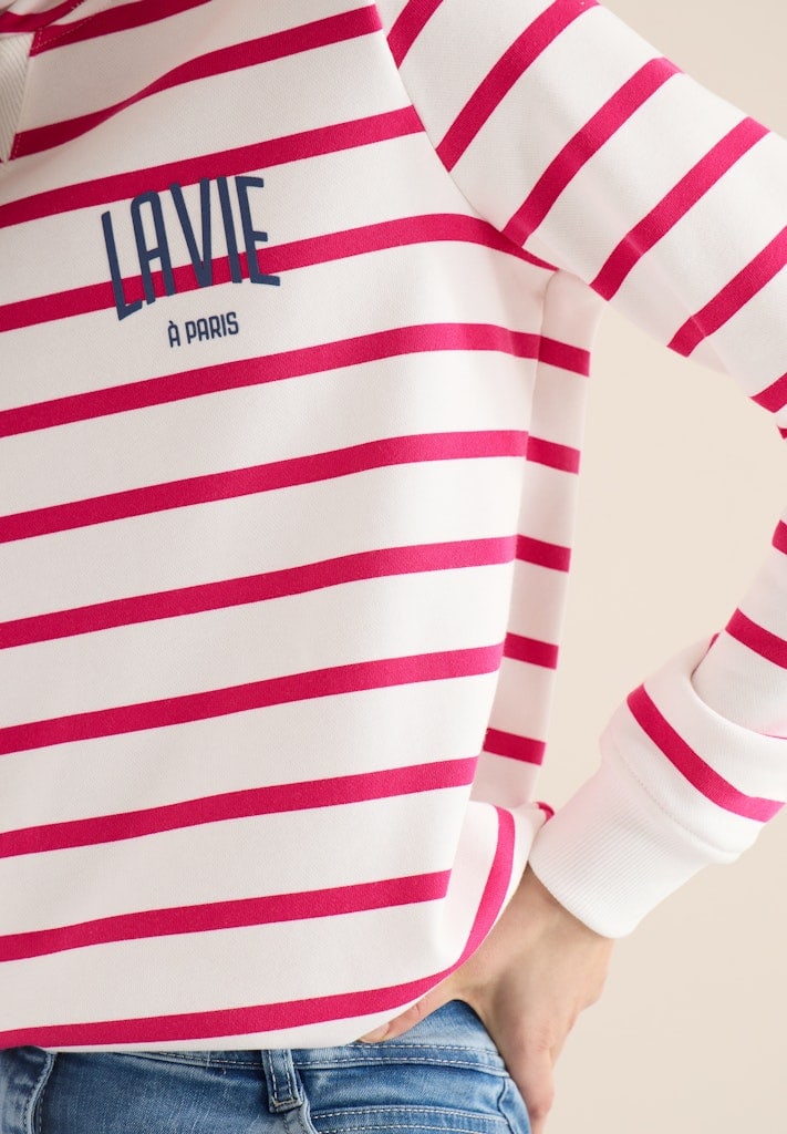 Sweatshirt mit Kapuze und Chestprint