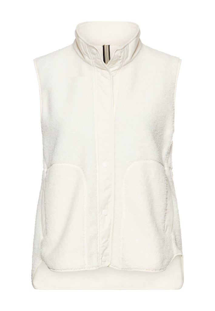 Teddyweste mit Stehkragen