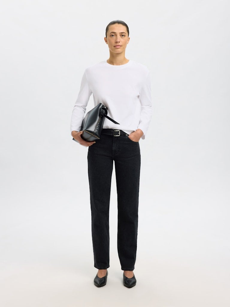 SLWESSENTIAL LS BOXY TEE NOOS
