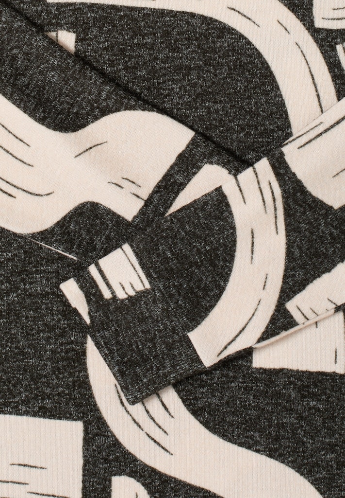 Gemustertes Melange Shirt