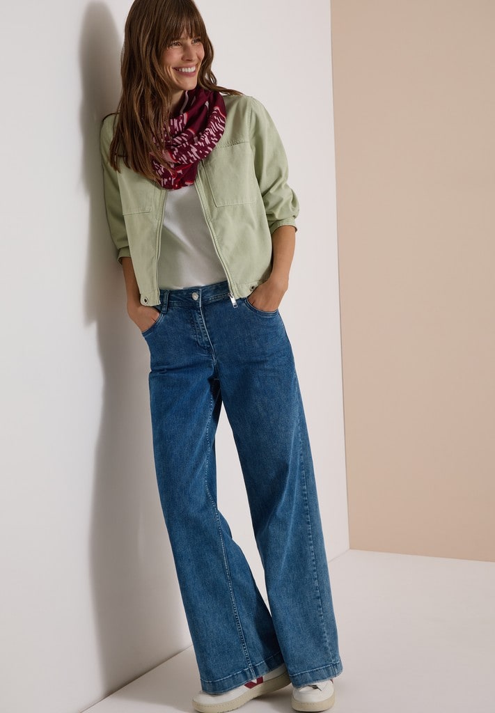 Loop-Schal mit Patchwork-Print