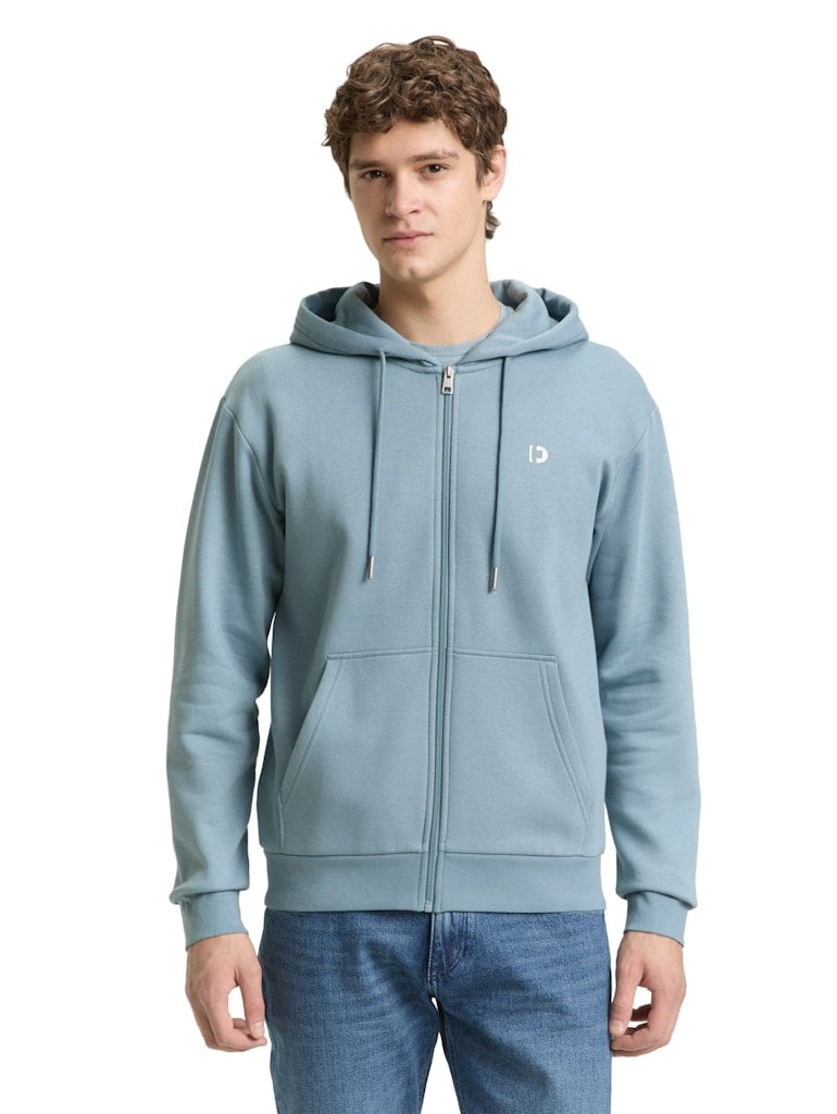 Hoodie Sweatjacke mit Logo-Print