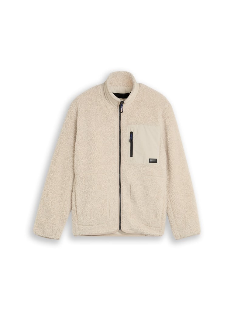 Relaxed Fit Teddy Jacke
