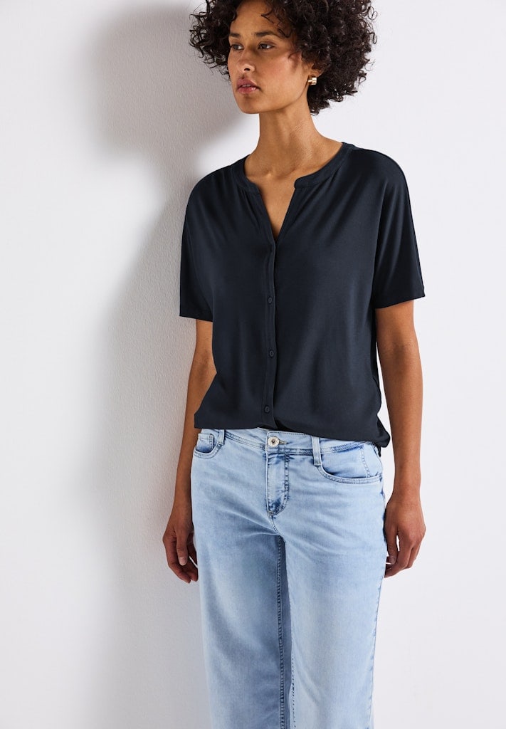 Shirt im Tunika-Look