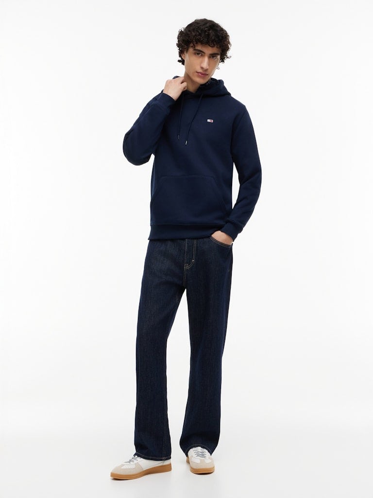 Tommy Flag Brushed Fleece Hoody