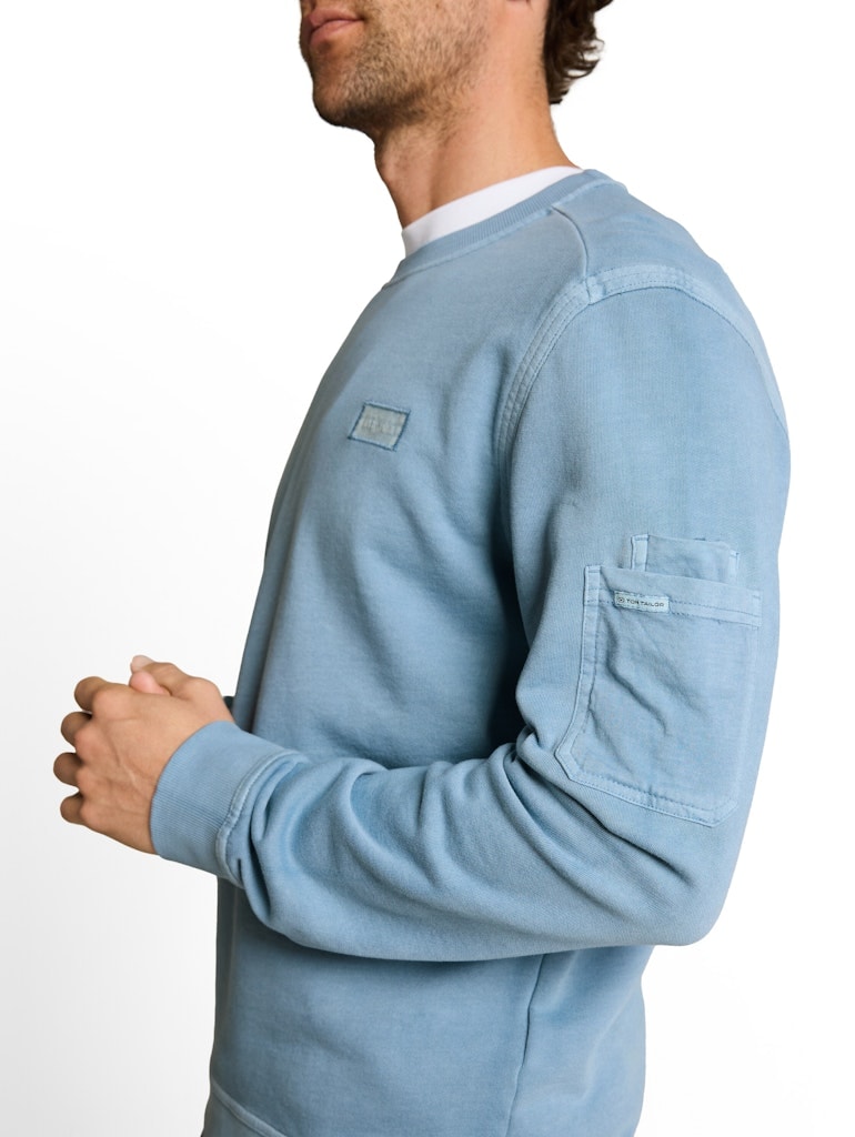 Sweatshirt mit Ärmeltasche