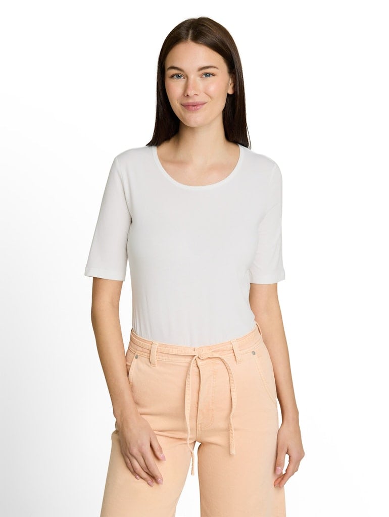 Basic T-Shirt mit Rundhalsausschnitt
