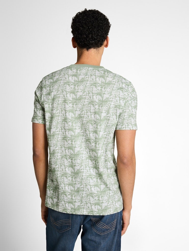 T-Shirt mit Palmenprint